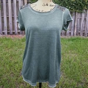 Dantelle Lace Accent Shirt / Brand New with Tags